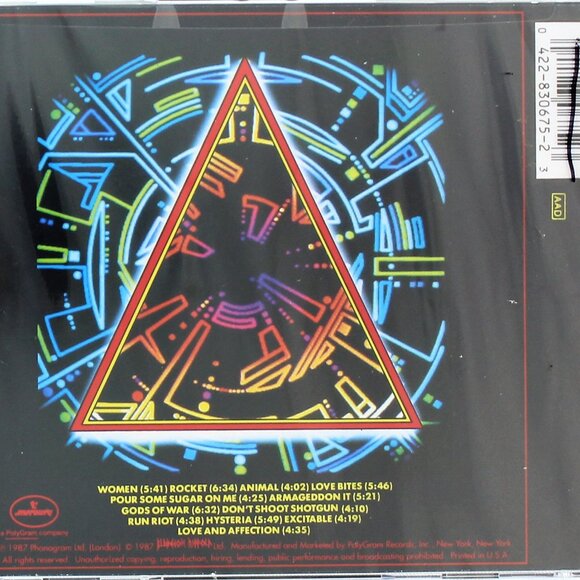 Def Leppard "Hysteria" CD - Picture 2 of 2